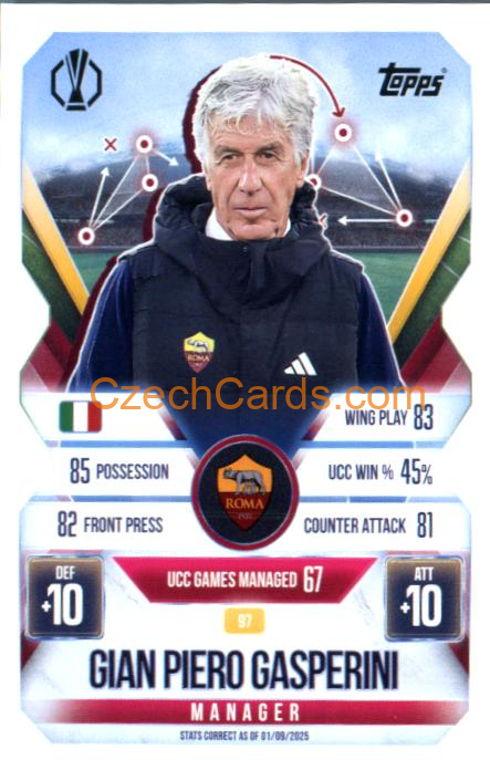 Gian Piero Gasperini 2025/26 Match Attax Extra #97