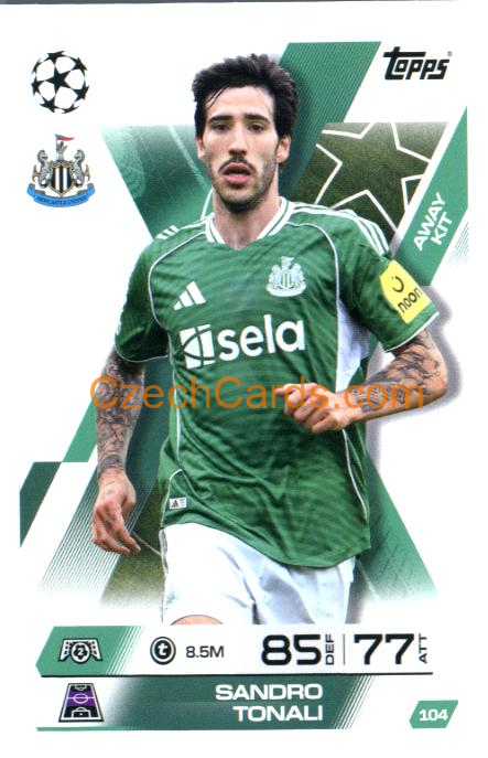 Sandro Tonali 2025/26 Match Attax Extra #104
