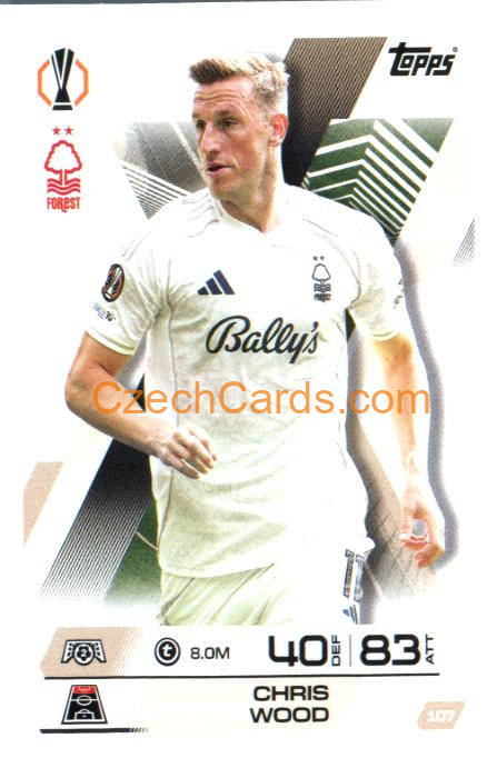 Chris Wood 2025/26 Match Attax Extra #107