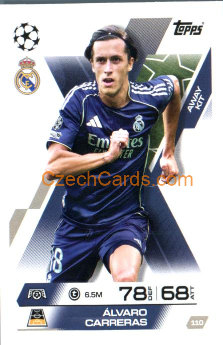 Alvaro Carreras 2025/26 Match Attax Extra #110