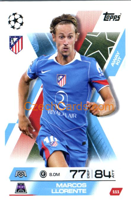 Marcos Llorente 2025/26 Match Attax Extra #111