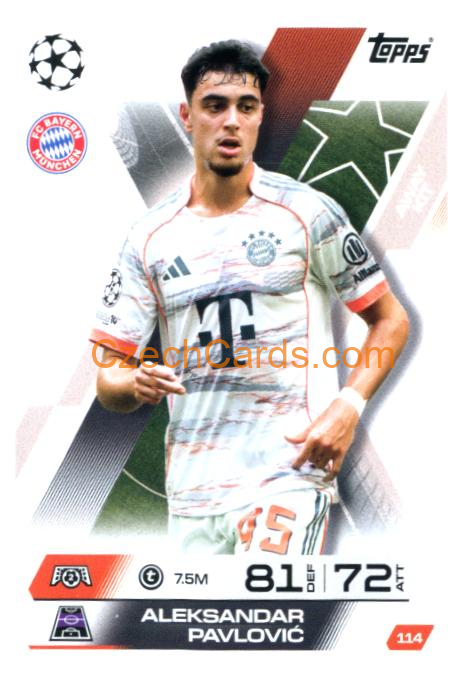 Aleksander Pavlovic 2025/26 Match Attax Extra #114