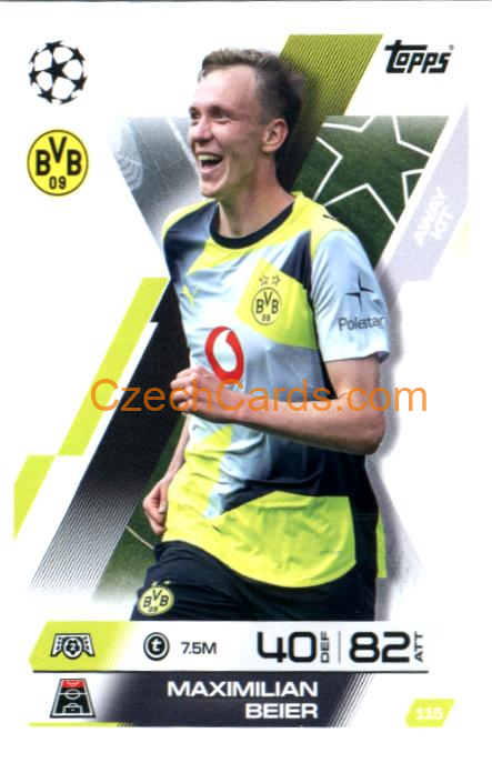 Maximillan Beier 2025/26 Match Attax Extra #115