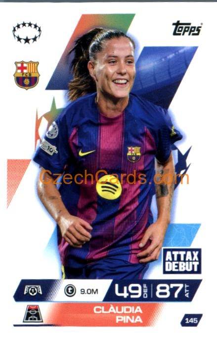 Claudia Pina 2025/26 Match Attax Extra #145