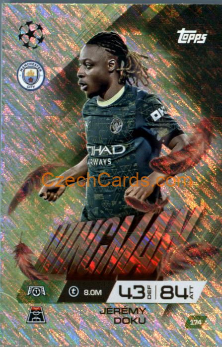 Jérémy Doku 2025/26 Match Attax Extra Wingman #174