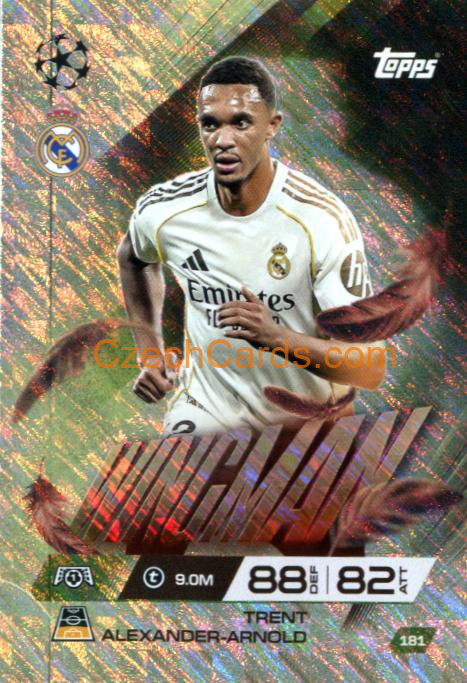 Trent Alexander-Arnold 2025/26 Match Attax Extra Wingman #181