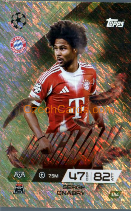 Serge Gnabry 2025/26 Match Attax Extra Wingman #184