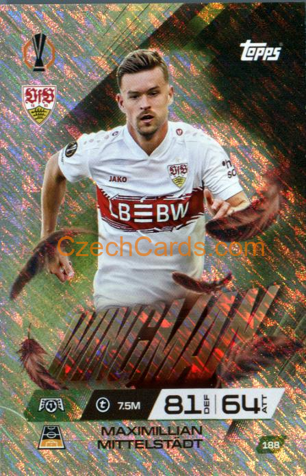 Maximillian Mittelstadt 2025/26 Match Attax Extra Wingman #188