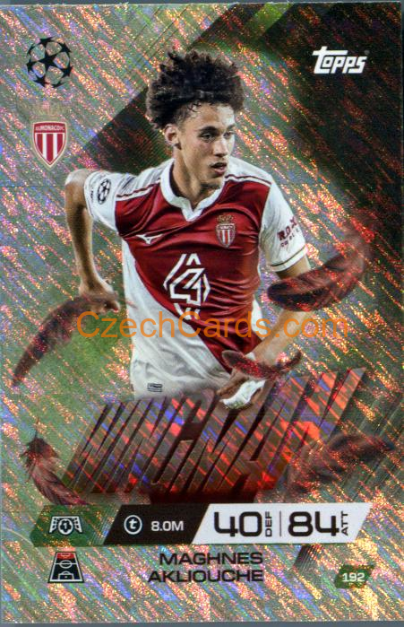 Maghnes Akliouche 2025/26 Match Attax Extra Wingman #192
