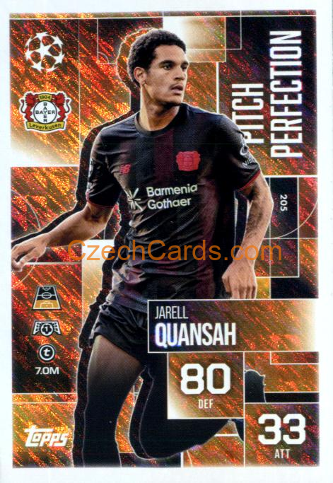 Jerell Quansah 2025/26 Match Attax Extra Pitch Perfection #205