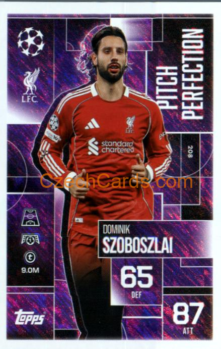 Dominik Szoboszlai 2025/26 Match Attax Extra Pitch #208