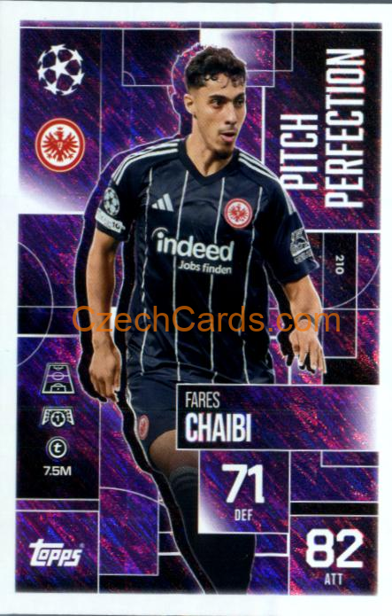 Fares Chaibi 2025/26 Match Attax Extra #210