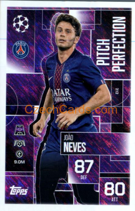 João Neves 2025/26 Match Attax Extra #212