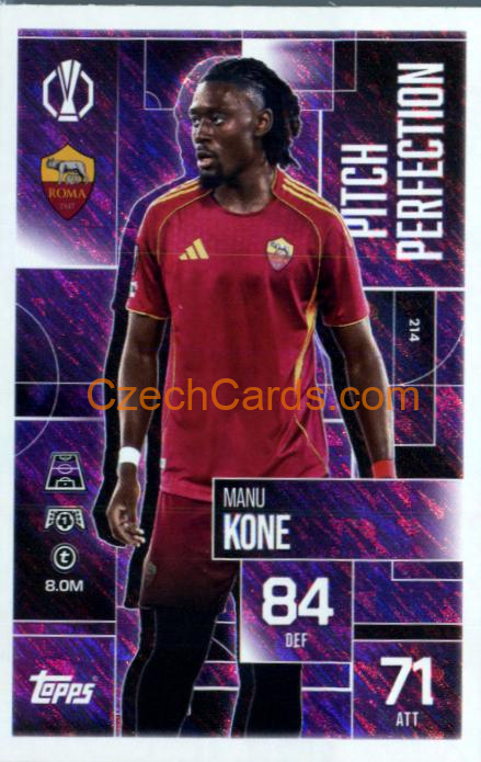 Manu Kone 2025/26 Match Attax Extra #214