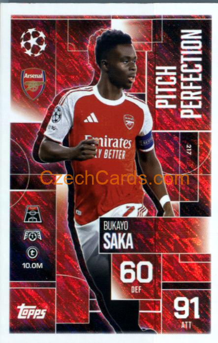 Bukayo Saka 2025/26 Match Attax Extra #217