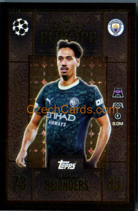 Tijjani Reijnders 2025/26 Match Attax Extra Kings #228