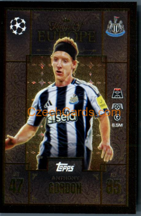 Anthony Gordon 2025/26 Match Attax Extra Kings #230