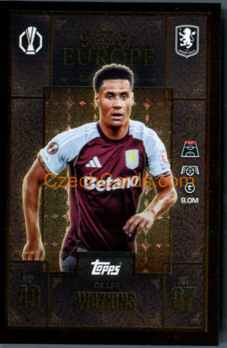 Ollie Watkins 2025/26 Match Attax Extra Kings #232