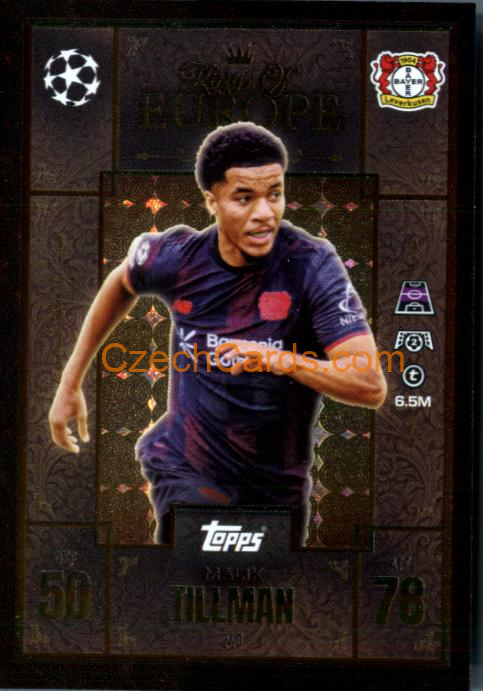 Malik Tillman 2025/26 Match Attax Extra Kings #240