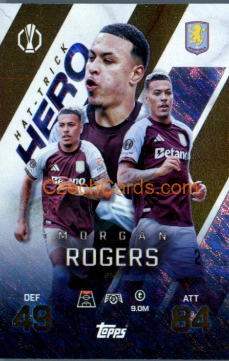 Morgan Rogers 2025/26 Match Attax Extra Hat-Trick Hero #255