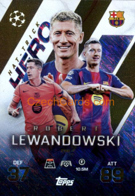 Robert Lewandowski 2025/26 Match Attax Extra Hat-Trick Hero #256
