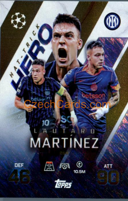 Lautaro Martinez 2025/26 Match Attax Extra Hat-Trick Hero #260