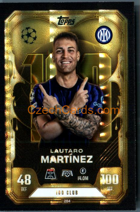 Lautaro Martinez 2025/26 Match Attax Extra 100 Club  #284
