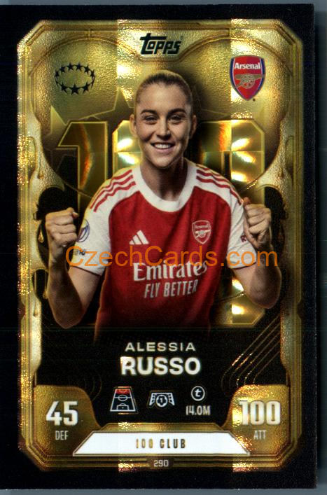 Alessia Russo 2025/26 Match Attax Extra 100 Club #290