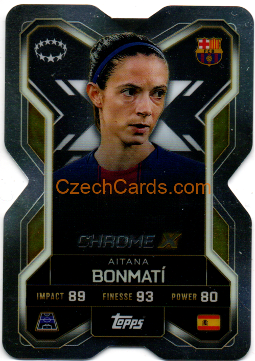 Aitana Bonmati 2025/26 Match Attax Extra Chrome-X #CX9