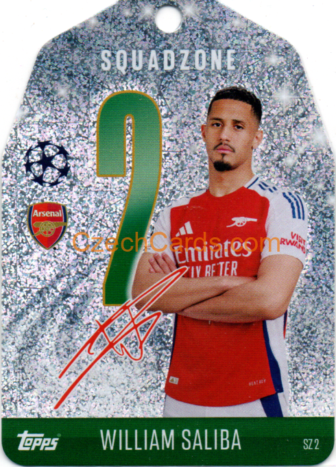 William Saliba 2024/25 Match Attax Squadzone #SZ2