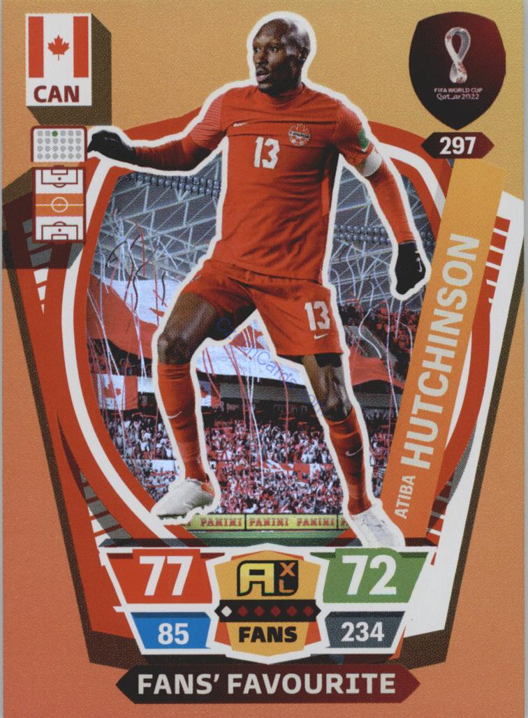 Atiba Hutchinson 2022 Panini World Cup Adrenalyn Fans #297