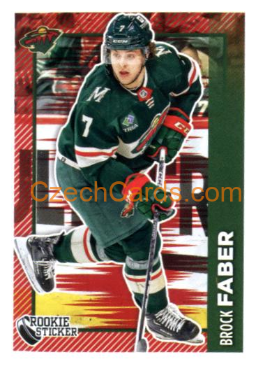 Brock Faber RC 2023/24 Topps NHL sticker #255