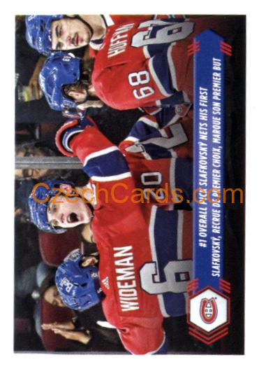Team Highlights Slafkovsky 2023/24 Topps NHL sticker #257