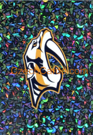 Nashville Predators Logo 2023/24 Topps NHL sticker foil #273