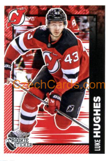 Luke Hughes RC 2023/24 Topps NHL sticker #304