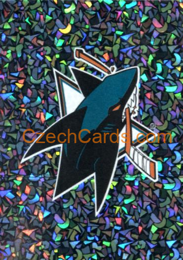 San Jose Sharks Logo 2023/24 Topps NHL sticker foil #392