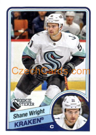Shane Wright RC 2023/24 Topps NHL sticker #612