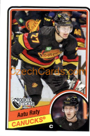Aatu Raty RC 2023/24 Topps NHL sticker #618