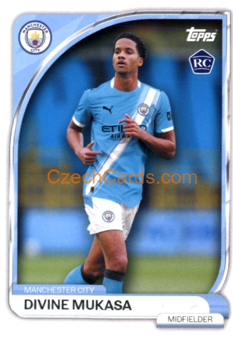 Divine Mukasa 2025-26 Manchester City Collector Tin #16 RC