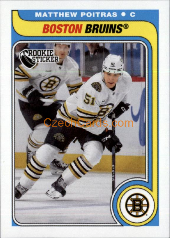 Matthew Poitras RC 2024/25 Topps NHL Sticker #685
