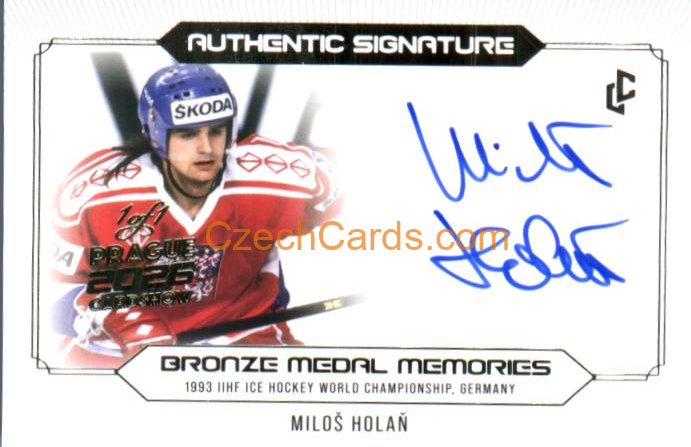 Miloš Holaň 2026 LC Prague Card Show Signature Red 1of1