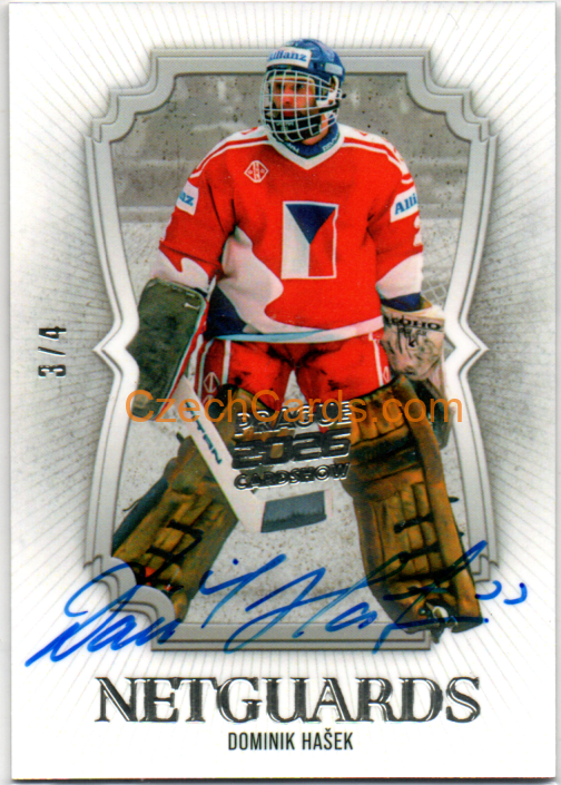 Dominik Hašek 2026 LC Prague Netguards Signature 3/4 #NG-02