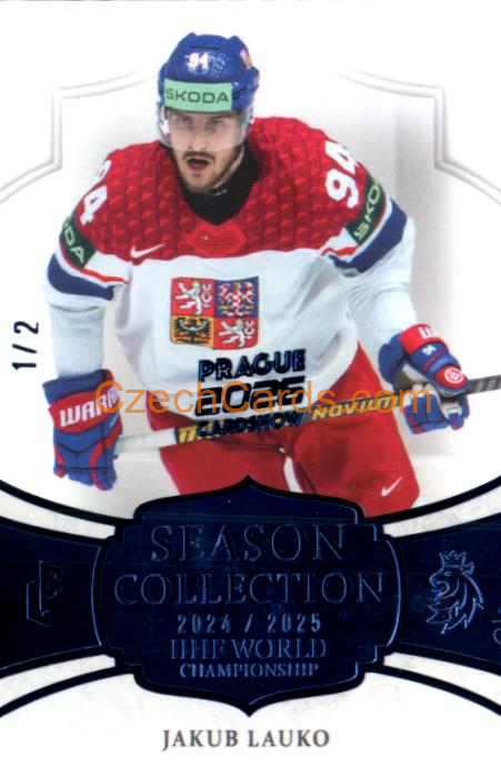 Jakub Lauko 2026 LC Prague Card Show Blue 1/2 #WCH-20