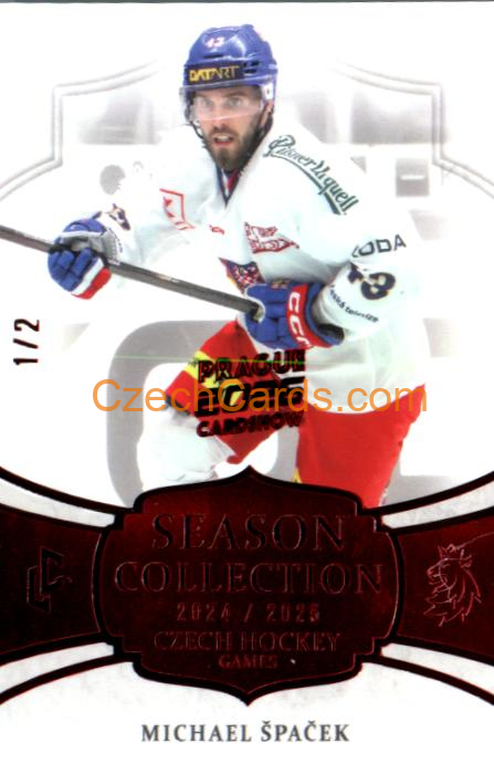 Michael Špaček 2026 LC Prague Card Show Red 1/2 #CHG-21