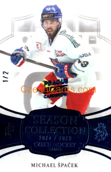 Michael Špaček 2026 LC Prague Card Show Blue 1/2 #CHG-21