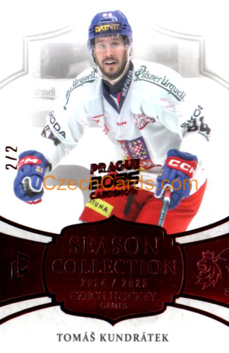 Tomáš Kundrátek 2026 LC Prague Card Show Red 2/2 #CHG-11