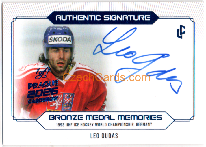 Leo Gudas 2026 LC Prague Card Show Signature 5/5 #AS-04