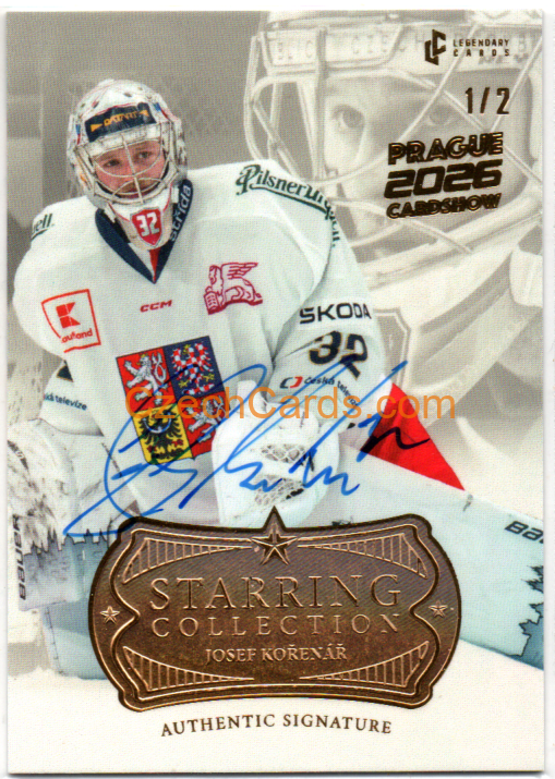 Josef Kořenář 2026 LC Prague Card Show Signature 1/2 