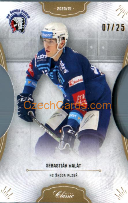 Sebastián Malát 2020/21 OFS hokejová karta Die Cut xx/25 #212