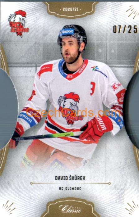 David Škůrek 2020/21 OFS hokejová karta Die Cut xx/25 #232